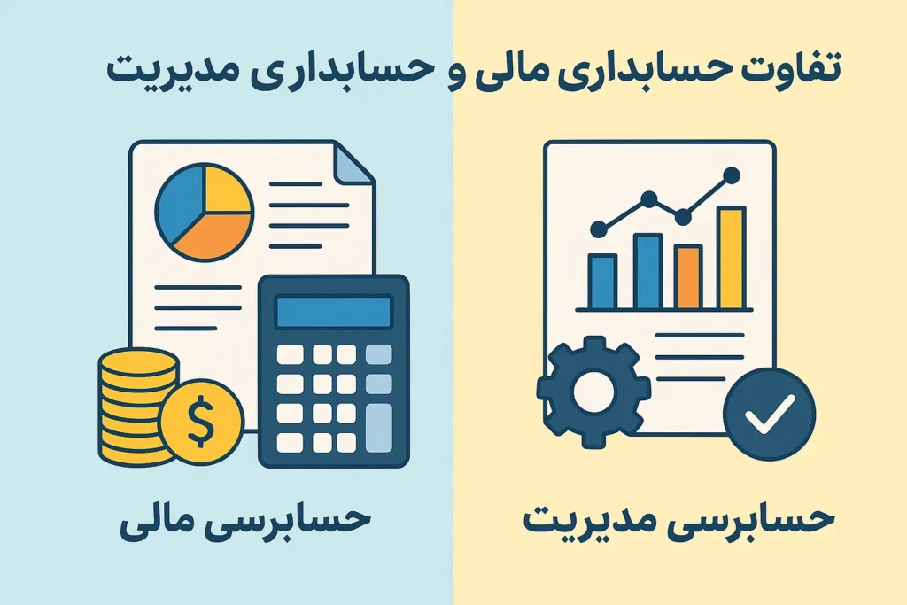 تفاوت حسابداری مالی و حسابداری مدیریت