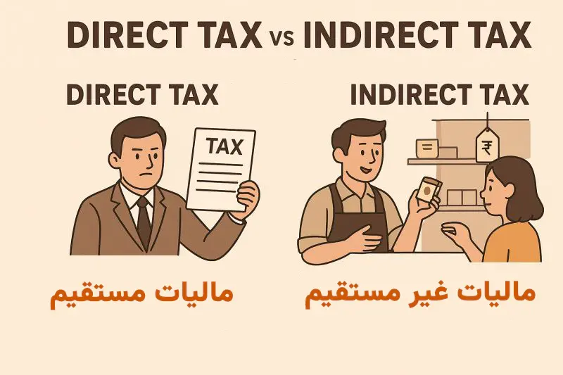 مالیات مستقیم در مقابل غیر مستقیم