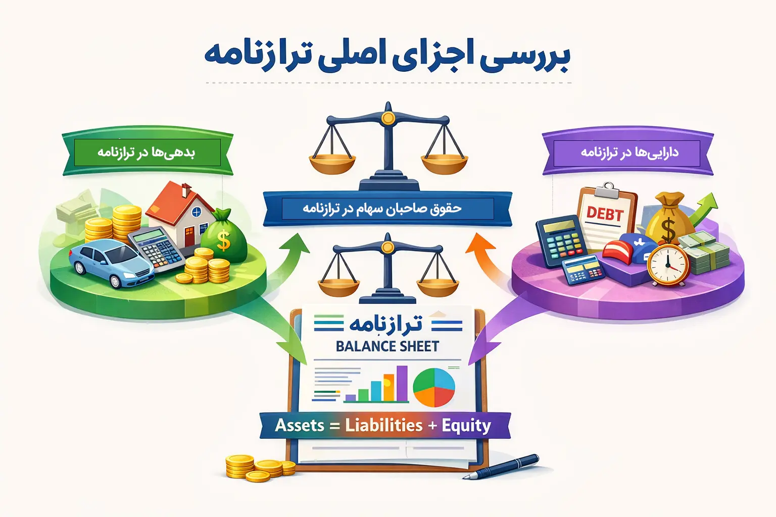 اجزای اصلی ترازنامه