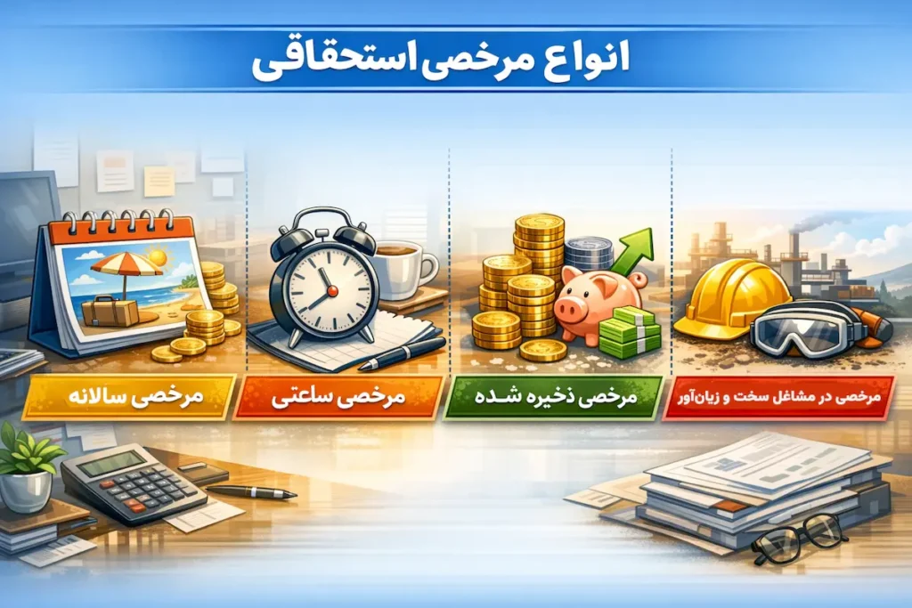 انواع مرخصی استحقاقی